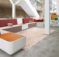 Forbo Sarlon Graphic 19dB 9406T4319 coral terrazzo фото 3 | FLOORDEALER
